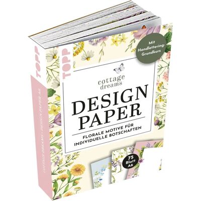 Frech Verlag Cottage Dreams A6 - Florale Motivpapiere mit Handlettering-Kurs Frech Verlag Cottage Dreams A6 - Florale Motivpapiere mit Handlettering-Kurs