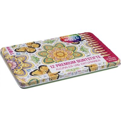 Topp Colorful World Design-Set - 12 Premium-Buntstifte Topp Colorful World Design-Set - 12 Premium-Buntstifte