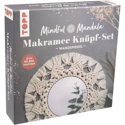 Frech Verlag GmbH Mindful Mandala - Makramé-sats: Väggspegel - Gör-det-själv Frech Verlag GmbH Mindful Mandala - Makramé-sats: Väggspegel - Gör-det-själv