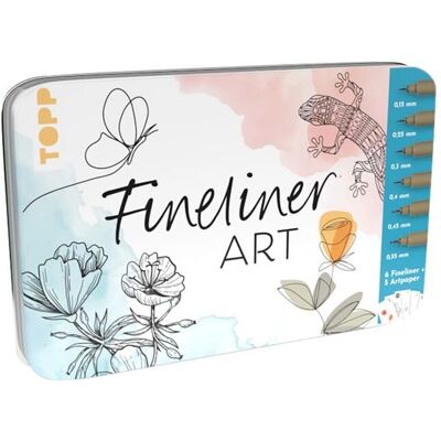 Frech Malstifte Fineliner Art Designdose - Suministros de arte Frech Malstifte Fineliner Art Designdose - Suministros de arte