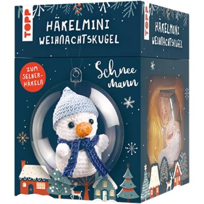 TOPP Häkelset - Schneemann Weihnachtskugel - Weihnachtsdeko TOPP Häkelset - Schneemann Weihnachtskugel - Weihnachtsdeko