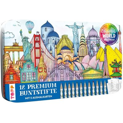 Frech Verlag GmbH Monde Coloré Boîte à Crayons - Ensemble Créatif Frech Verlag GmbH Monde Coloré Boîte à Crayons - Ensemble Créatif