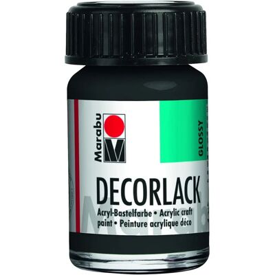 Marabu Decorlack Acryl 15 ml Nero - Acrylfarbe Marabu Decorlack Acryl 15 ml Nero - Acrylfarbe