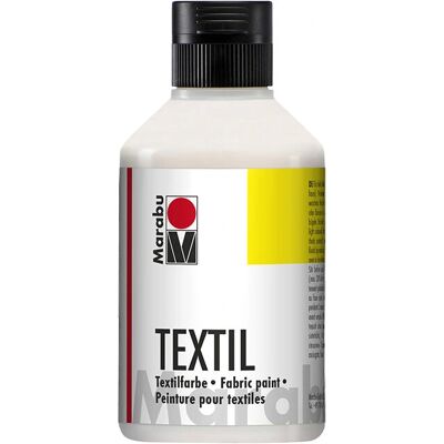 Peinture textile Marabu 17160013070 - À base d'eau, 250 ml, Pour toutes fibres, Résistante au lavage, Pinceau, Fixable - Publicité Peinture textile Marabu 17160013070 - À base d'eau, 250 ml, Pour toutes fibres, Résistante au lavage, Pinceau, Fixable - Publicité