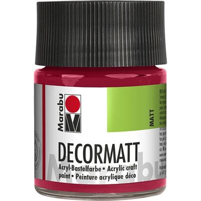 Marabu - Decormatt Acryl - Bordeaux - 50 ml - Paint Marabu - Decormatt Acryl - Bordeaux - 50 ml - Paint