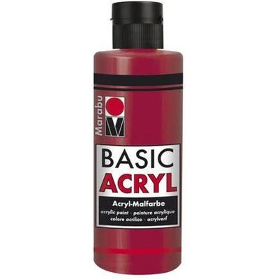 Marabu Basic Acryl Akrylfärg - Röd - 80ml Marabu Basic Acryl Akrylfärg - Röd - 80ml