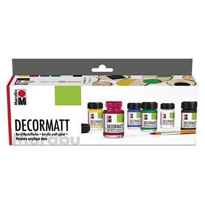 Marabu Akrylfärgsset - 6 Färger, 15ml, Vattenbaserad Marabu Akrylfärgsset - 6 Färger, 15ml, Vattenbaserad
