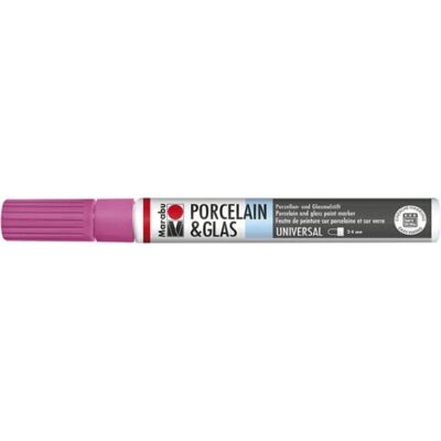 Marabu Pink Paint Marker - Glass & Porcelain 2-4mm Marabu Pink Paint Marker - Glass & Porcelain 2-4mm