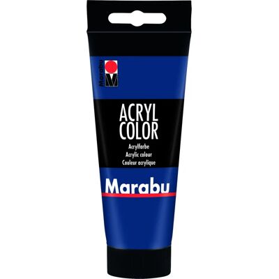Marabu Acrylfarbe - 100 ml Dunkelblau - Lichtbeständig & Wasserfest Marabu Acrylfarbe - 100 ml Dunkelblau - Lichtbeständig & Wasserfest