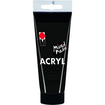 Marabu Schwarze Acrylfarbe - 100ml Tube Marabu Schwarze Acrylfarbe - 100ml Tube