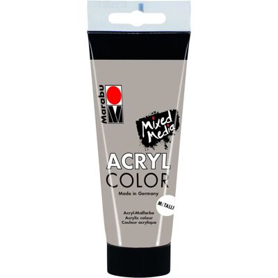 Tinta acrílica prateada Marabu - 100 ml Tinta acrílica prateada Marabu - 100 ml