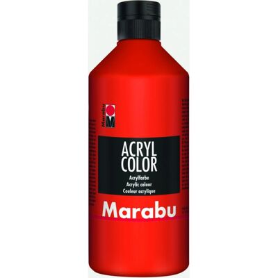 Marabu Vermilion Acrylic Paint - 500ml - Art Supplies Marabu Vermilion Acrylic Paint - 500ml - Art Supplies
