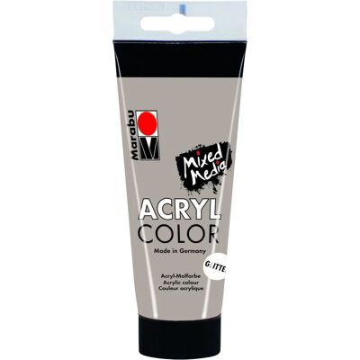 Marabu Couleur Acrylique Argent - 582 - 100ml - À base d’eau, séchage rapide - Publicité Marabu Couleur Acrylique Argent - 582 - 100ml - À base d’eau, séchage rapide - Publicité