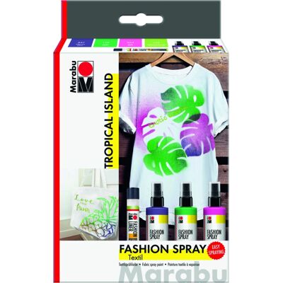Marabu Textil Sprayfesték Szett - Tropical Island - 3 db Marabu Textil Sprayfesték Szett - Tropical Island - 3 db