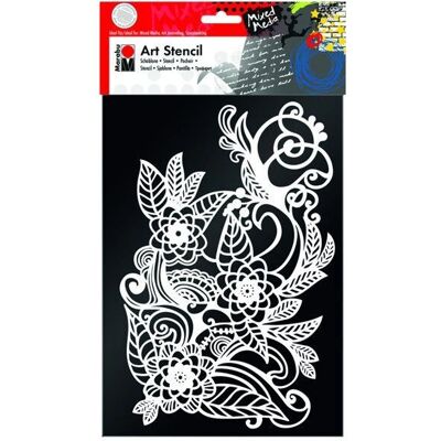 Marabu 028500006 Fekete Művészeti Sablon - Művészeti Sablon Din A4 Zentangle Marabu 028500006 Fekete Művészeti Sablon - Művészeti Sablon Din A4 Zentangle
