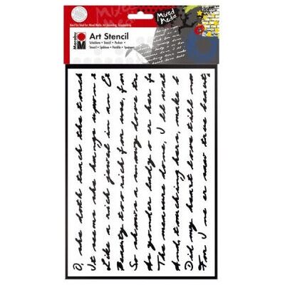 Marabu 028500007 Weiß Buchstabenschablone - Buchstabenschablone Marabu 028500007 Weiß Buchstabenschablone - Buchstabenschablone