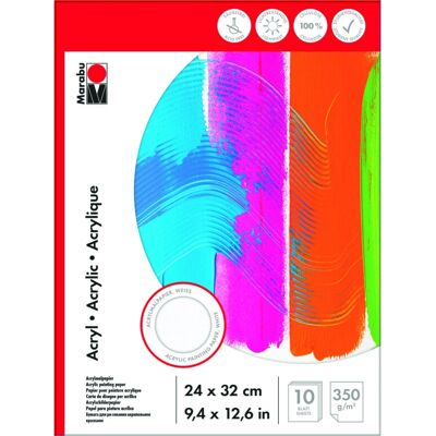 Marabu Künstlerpapierblock - Lichtbeständig, 10 Blatt Marabu Künstlerpapierblock - Lichtbeständig, 10 Blatt