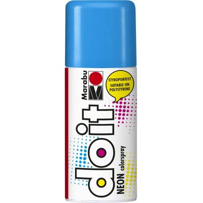 Marabu Neon Spray Paint - 150ml, Vibrant Blue - Spray paint Marabu Neon Spray Paint - 150ml, Vibrant Blue - Spray paint