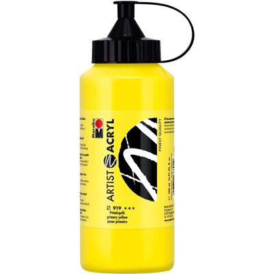 MARABU Kunstzilver Acryl 500 Ml Geel Primaire - Acryllak MARABU Kunstzilver Acryl 500 Ml Geel Primaire - Acryllak