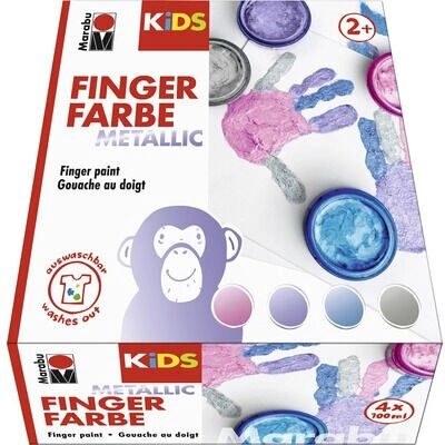 Marabu KiDS Metallic Fingerfarben - Malset für Kinder Marabu KiDS Metallic Fingerfarben - Malset für Kinder