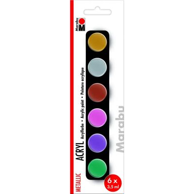 Marabu Acryl Metallic Farben Set - Acrylfarben Marabu Acryl Metallic Farben Set - Acrylfarben