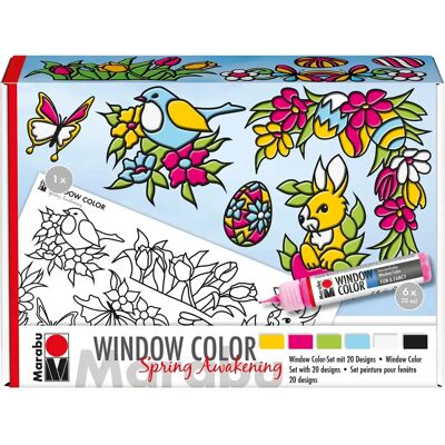 Marabu Frühlings Erwachen Fensterfarbe-Set - Bastelmaterial für Glas und Spiegel Marabu Frühlings Erwachen Fensterfarbe-Set - Bastelmaterial für Glas und Spiegel