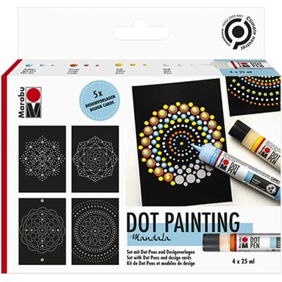 Marabu Modello: Mandala - Set di Penne a Punti per Arte Marabu Modello: Mandala - Set di Penne a Punti per Arte