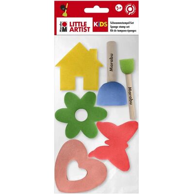 Marabu Little Artist Set mit 6 - Kinder Stempel- und Schwammset Marabu Little Artist Set mit 6 - Kinder Stempel- und Schwammset