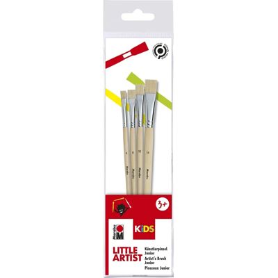 Little Artist Kinderpinsel-Set – 4 Pinsel, Größen 6-14 - Bastelbedarf Little Artist Kinderpinsel-Set – 4 Pinsel, Größen 6-14 - Bastelbedarf