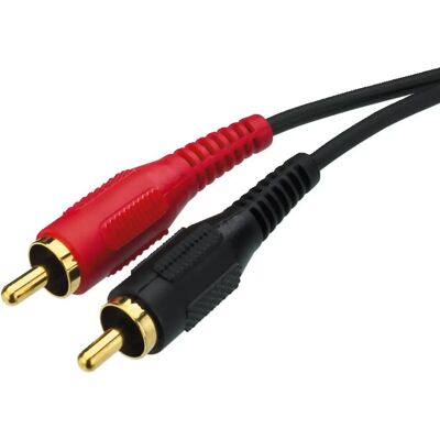 Câble audio stéréo Monacor AC-122G - 1,2m Noir - Publicité Câble audio stéréo Monacor AC-122G - 1,2m Noir - Publicité