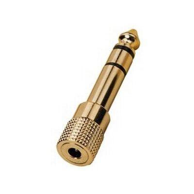 Monacor HA-37G Gold Audio Adapter - 6,3mm auf 3,5mm Monacor HA-37G Gold Audio Adapter - 6,3mm auf 3,5mm