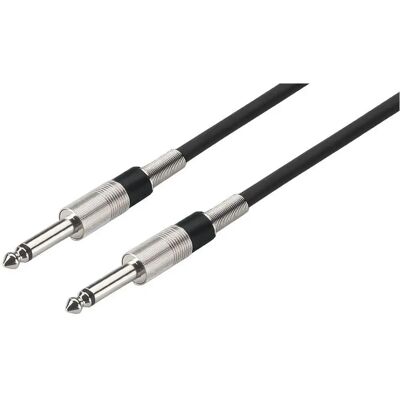 MONACOR Mono-Klinkenkabel 1 m Schwarz MONACOR Mono-Klinkenkabel 1 m Schwarz