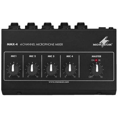 IMG Stage Line MMX-4 Mixeur Microphone - 4 Canaux - Publicité IMG Stage Line MMX-4 Mixeur Microphone - 4 Canaux - Publicité