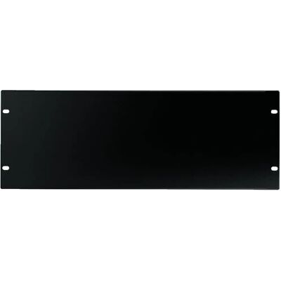 Monacor RCP-8704U Stalen Rack-paneel - 4U, Zwart Monacor RCP-8704U Stalen Rack-paneel - 4U, Zwart
