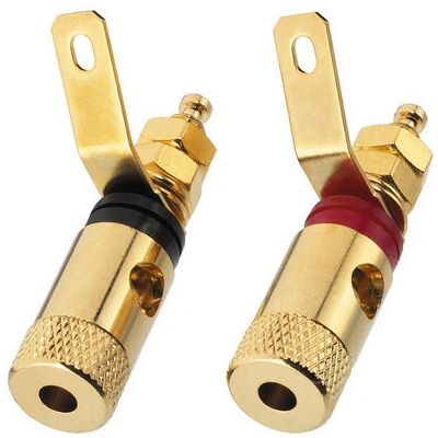 Monacor BP-260G Gouden Spreker Terminals voor Metalen Behuizingen Monacor BP-260G Gouden Spreker Terminals voor Metalen Behuizingen