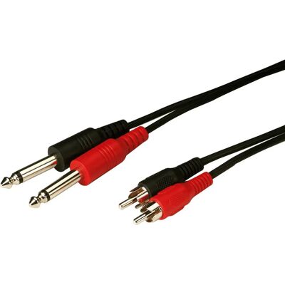 Monacor MCA-154 Audiokabel - 1,5 m, 2x RCA, Schwarz Monacor MCA-154 Audiokabel - 1,5 m, 2x RCA, Schwarz