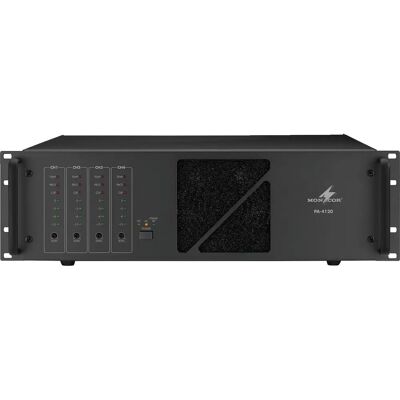 Monacor PA-4120 Amplificatore di potenza - 4 canali, 120W, nero Monacor PA-4120 Amplificatore di potenza - 4 canali, 120W, nero