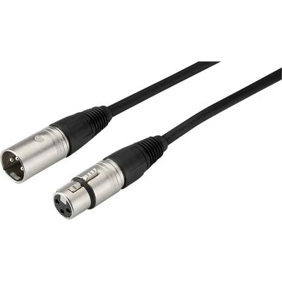 MONACOR MECN-600/SW XLR-kabel - 3-pol - 6m - Svart - Audio MONACOR MECN-600/SW XLR-kabel - 3-pol - 6m - Svart - Audio