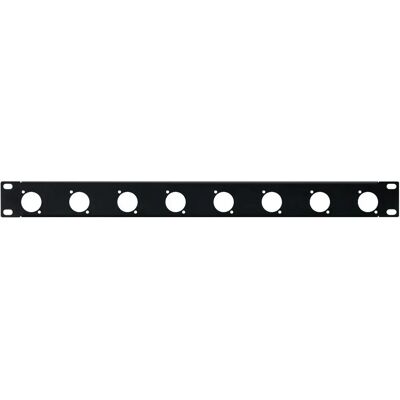Monacor RCP-8732U Rackblende - 8 D-Serie Aussparungen Monacor RCP-8732U Rackblende - 8 D-Serie Aussparungen