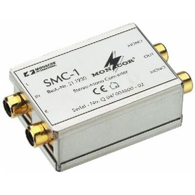 Convertitore stereo/mono Monacor SMC-1 - Adattatore audio Convertitore stereo/mono Monacor SMC-1 - Adattatore audio