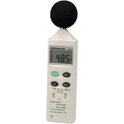 Monacor SM-2 Handliches Digital-Schallpegelmesser Monacor SM-2 Handliches Digital-Schallpegelmesser