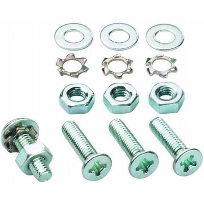 MONACOR MZF-312/SW Juego de tornillos de montaje - Accesorios para rack MONACOR MZF-312/SW Juego de tornillos de montaje - Accesorios para rack