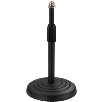 Monacor MS-22 Mikrofonständer - Verstellbar, Schwarz Monacor MS-22 Mikrofonständer - Verstellbar, Schwarz