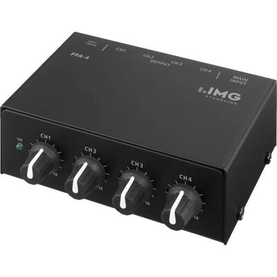 IMG STAGELINE PPA-4 Kopfhörerverstärker - 4-Kanal Stereo-Verstärker IMG STAGELINE PPA-4 Kopfhörerverstärker - 4-Kanal Stereo-Verstärker