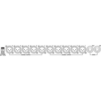 MONACOR PA-24AD 10-Kanal Line Splitter - Audiogerät MONACOR PA-24AD 10-Kanal Line Splitter - Audiogerät