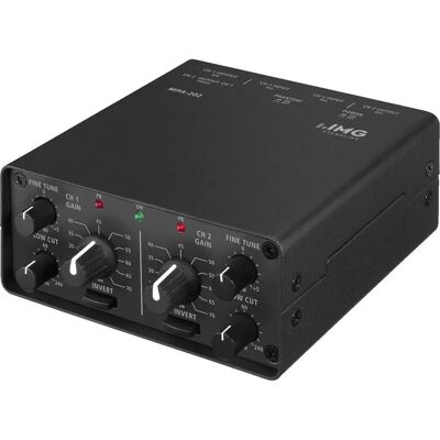 IMG STAGELINE MPA-202 Preamp microfono - 2 canali, Basso rumore IMG STAGELINE MPA-202 Preamp microfono - 2 canali, Basso rumore