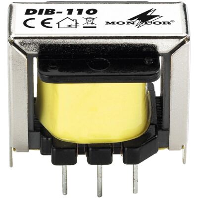 Transformateur audio Monacor DIB-110 - Signal micro, 15-30000Hz, Rapport 10:1 - Publicité Transformateur audio Monacor DIB-110 - Signal micro, 15-30000Hz, Rapport 10:1 - Publicité