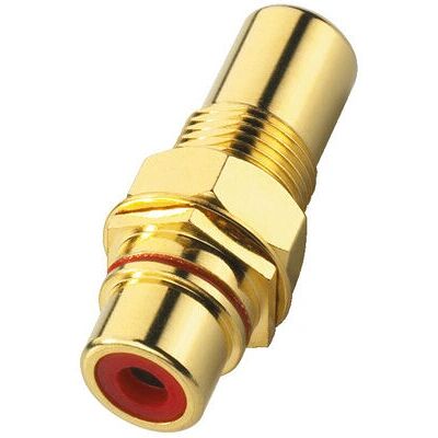 Monacor T-730G/RT Gold RCA-Stecker - Kabelverbinder für Rack Monacor T-730G/RT Gold RCA-Stecker - Kabelverbinder für Rack