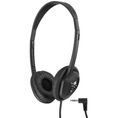 Casque filaire Monacor MD-306 - Noir - Casque, Bandeau, On-ear - Publicité Casque filaire Monacor MD-306 - Noir - Casque, Bandeau, On-ear - Publicité