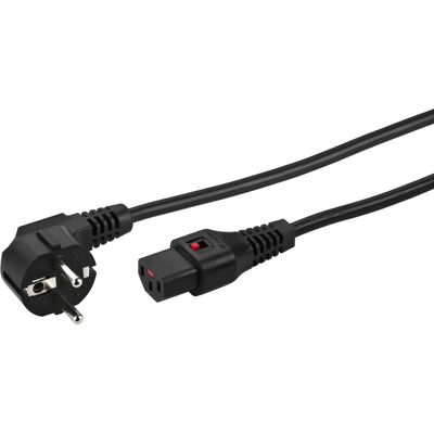 Monacor AAC-200IEC Stromkabel - 2m, Schwarz, IEC-LOCK Monacor AAC-200IEC Stromkabel - 2m, Schwarz, IEC-LOCK